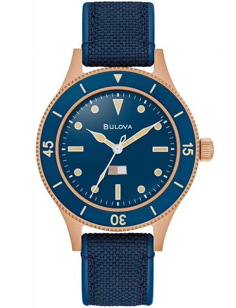 Meeste käekell Bulova MIL-SHIPS Bronze 98A325 - Premiumkellad