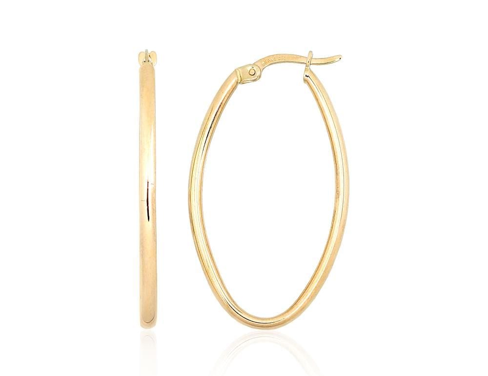 Ringikujulised kuldkõrvarõngad #1201549(Au-Y), Kullakarva Kuld 585° - Premiumkellad