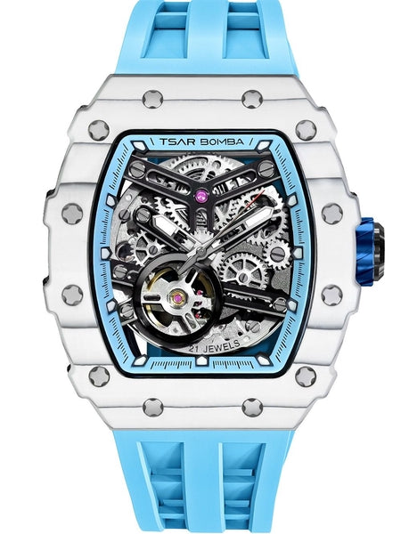 Meeste käekell Tsar Bomba Elemental Carbon Fiber Automatic TB8208CF-06 - Premiumkellad
