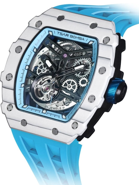 Meeste käekell Tsar Bomba Elemental Carbon Fiber Automatic TB8208CF-06 - Premiumkellad