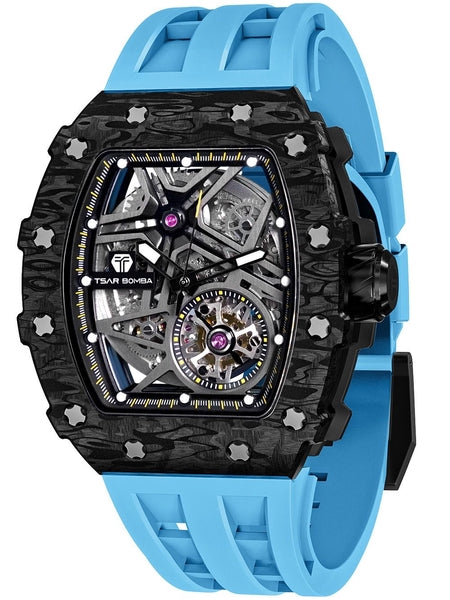 Meeste käekell Tsar Bomba Elemental Carbon Fiber Automatic TB8209CF-04 - Premiumkellad