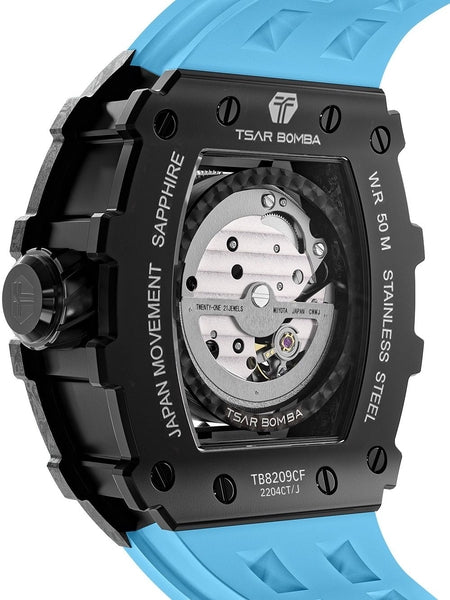 Meeste käekell Tsar Bomba Elemental Carbon Fiber Automatic TB8209CF-04 - Premiumkellad