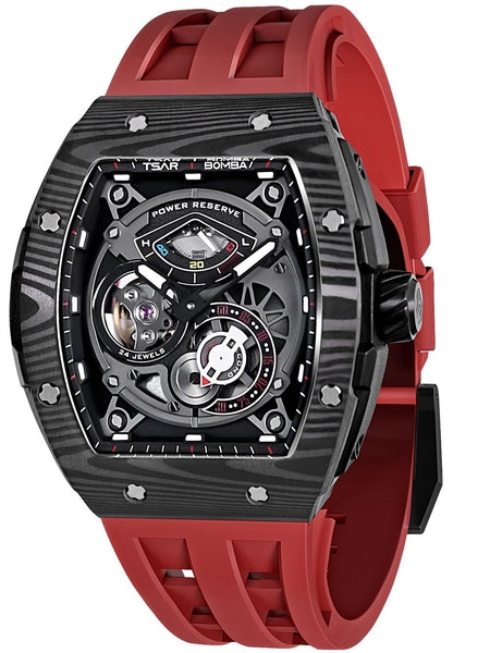 Meeste käekell Tsar Bomba Elemental Carbon Fiber Automatic TB8210CF-03 - Premiumkellad