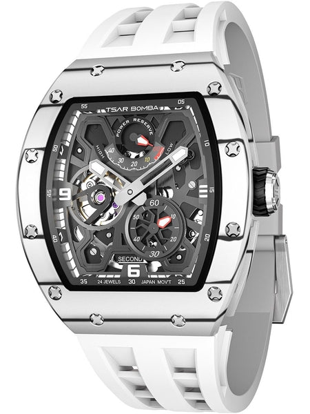 Meeste käekell Tsar Bomba Elemental Carbon Fiber Automatic TB8212CF-01 - Premiumkellad