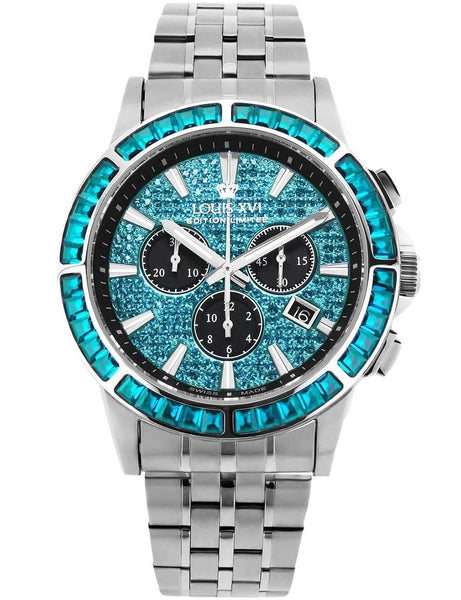 Meeste käekell Louis XVI Majesté Iced Out Baguette XLXVI1135 - Premiumkellad