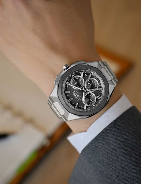 Meeste käekell Citizen Attesa Solar Satellite GPS Chrono CC4104-53E - Premiumkellad