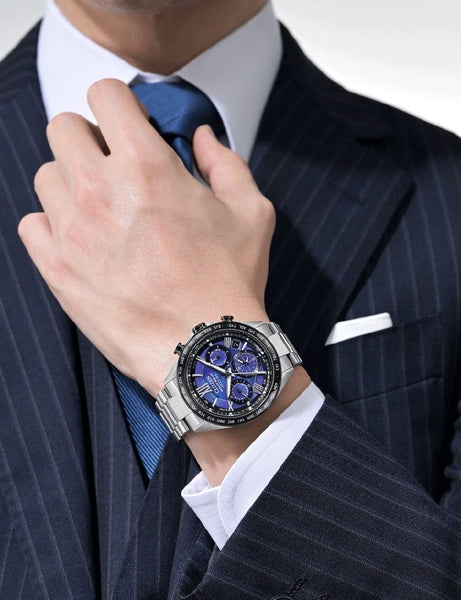 Meeste käekell Citizen Attesa Satellite Wave GPS Eco-Drive Titanium CC4075-50L - Premiumkellad