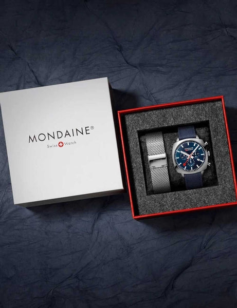 Meeste käekell Mondaine Grand Cushion MSL.41440.LD.SET