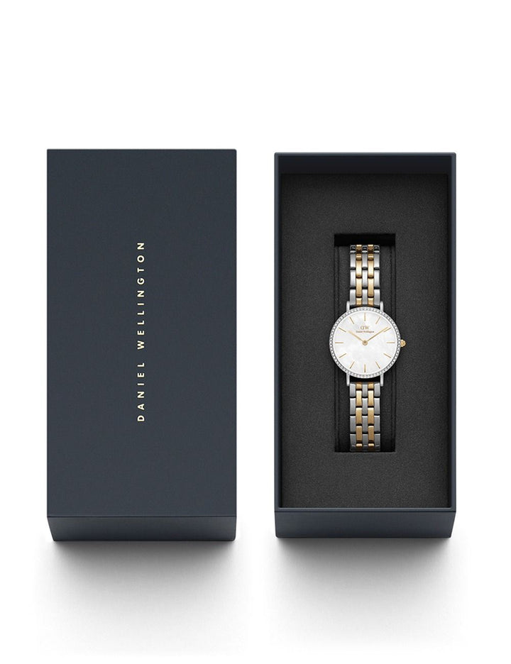 Naiste käekell Daniel Wellington Petite Lumine Bezel 5-Link Two-Tone DW00100665 - Premiumkellad