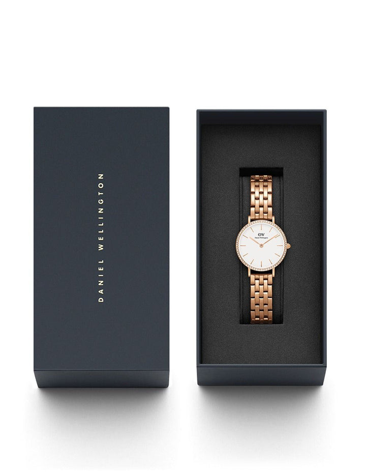 Naiste käekell Daniel Wellington Petite Lumine Bezel 5-Link Melrose DW00100666 - Premiumkellad