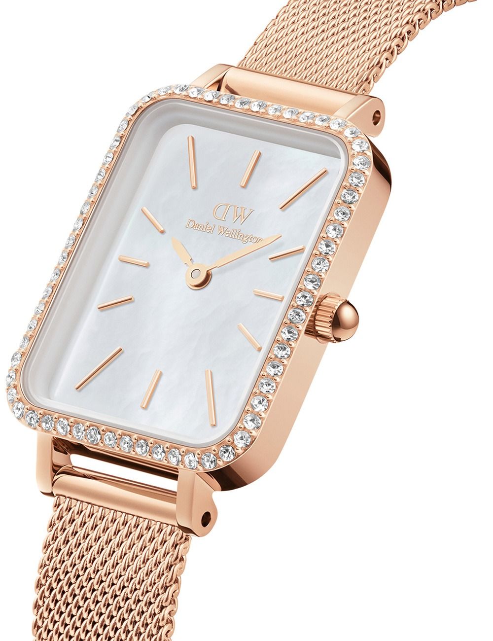 Naiste käekell Daniel Wellington Quadro Lumine Bezel Melrose DW00100674 - Premiumkellad