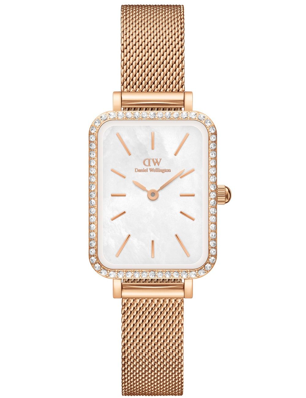 Naiste käekell Daniel Wellington Quadro Lumine Bezel Melrose DW00100674 - Premiumkellad