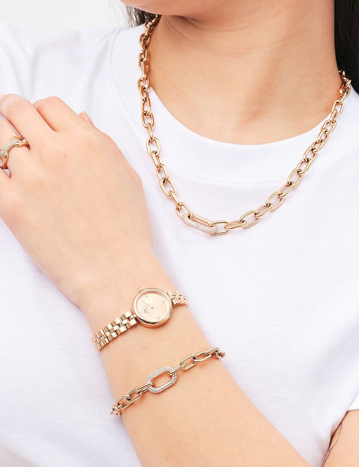 Naiste käekell Daniel Wellington Elan Lumine Unitone Rose Gold DW00100720 - Premiumkellad