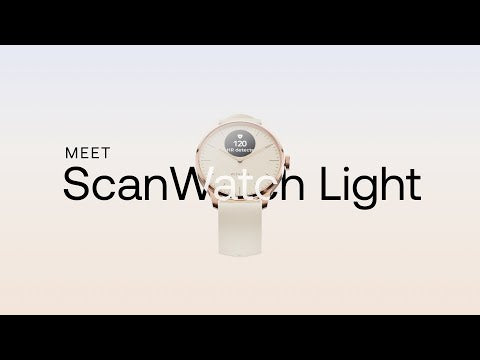 Unisex hübriid nutikell Withings ScanWatch Light Must