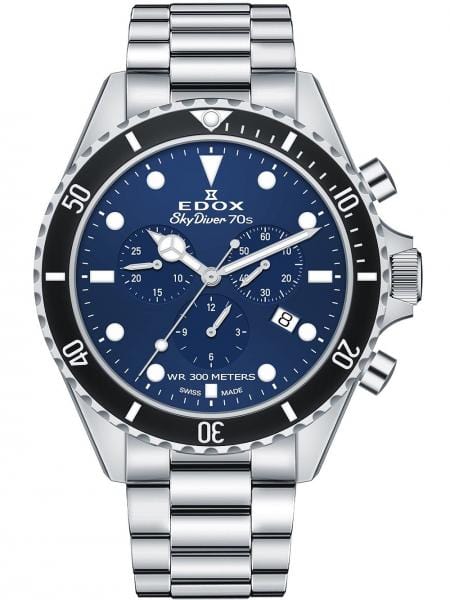 Meeste käekell Edox Skydiver 70s 10238-3NM-BUI - Premiumkellad