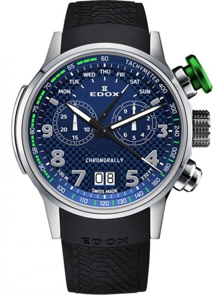 Meeste käekell Edox Chronorally 38001-TINV-BUV3 - Premiumkellad