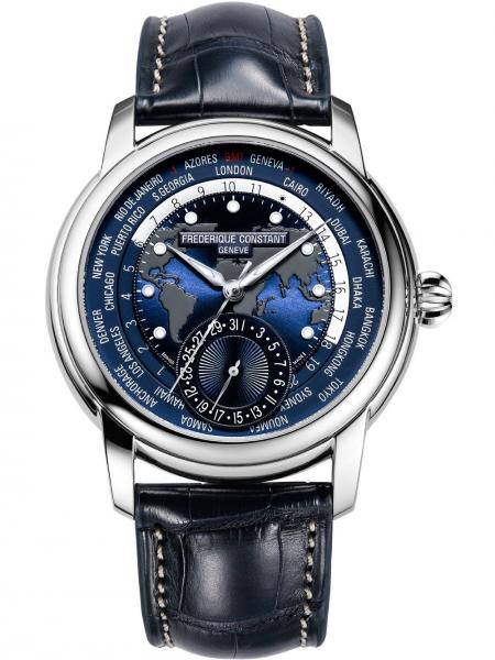 Meeste käekell Frederique Constant Classic Worldtimer FC-718NWM4H6 - Premiumkellad