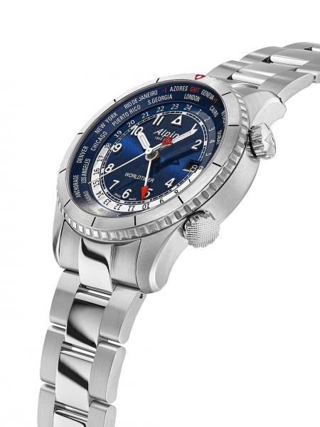 Meeste käekell Alpina Startimer Pilot Worldtimer AL-255N4S26B - Premiumkellad