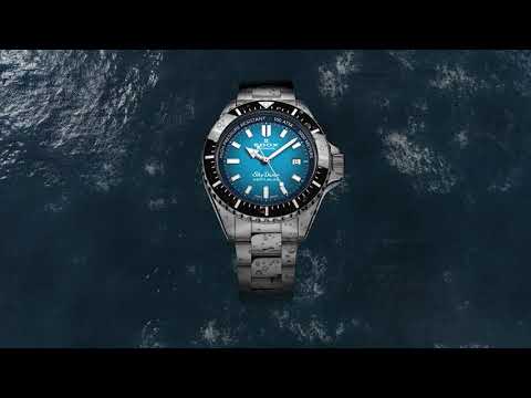 Meeste käekell Edox Skydiver Neptunian 80120-3NM-ODN